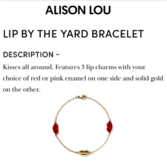 Alison Lou Kiss by the yard Bracelet 👄👄👄👄 - Picture 4 of 10